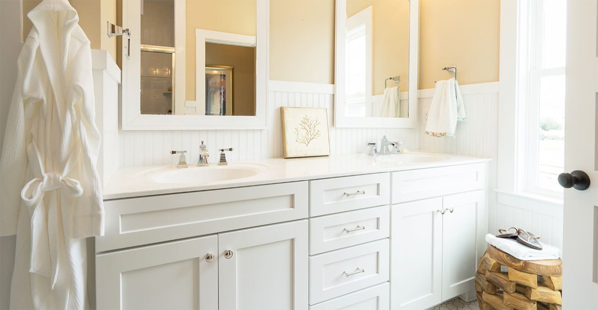 vanities white shaker